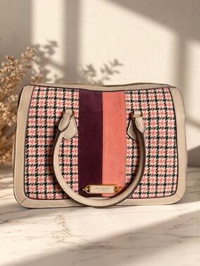 NWT Kate Spade Gramercy Plaid Medium Satchel $448 Retail